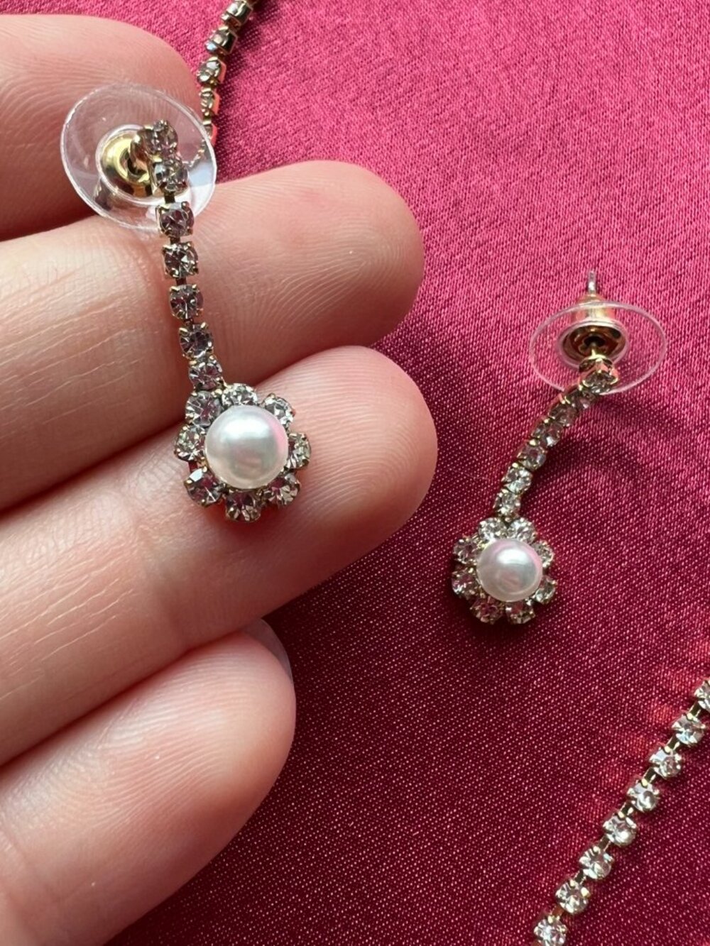 3 Piece Rhinestone Jewelry Set - Picture 6 of 8